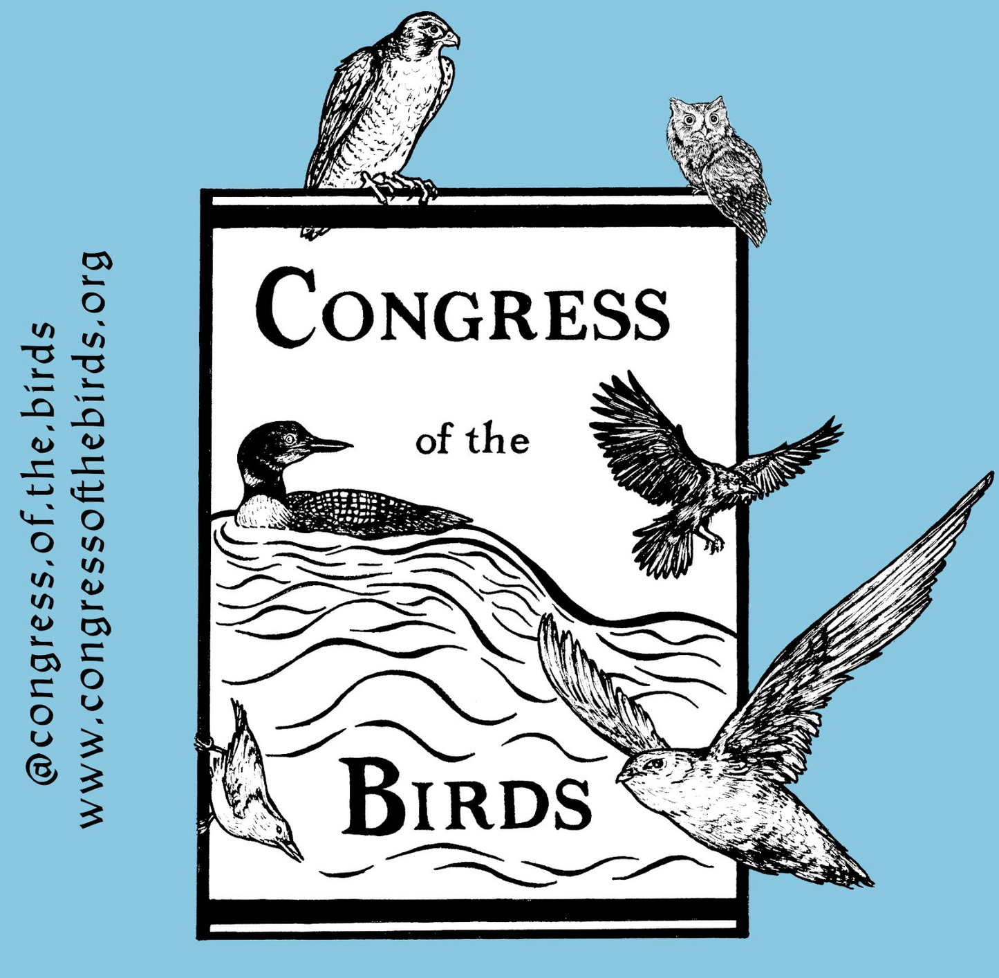 Congress of the Birds Logo Sticker