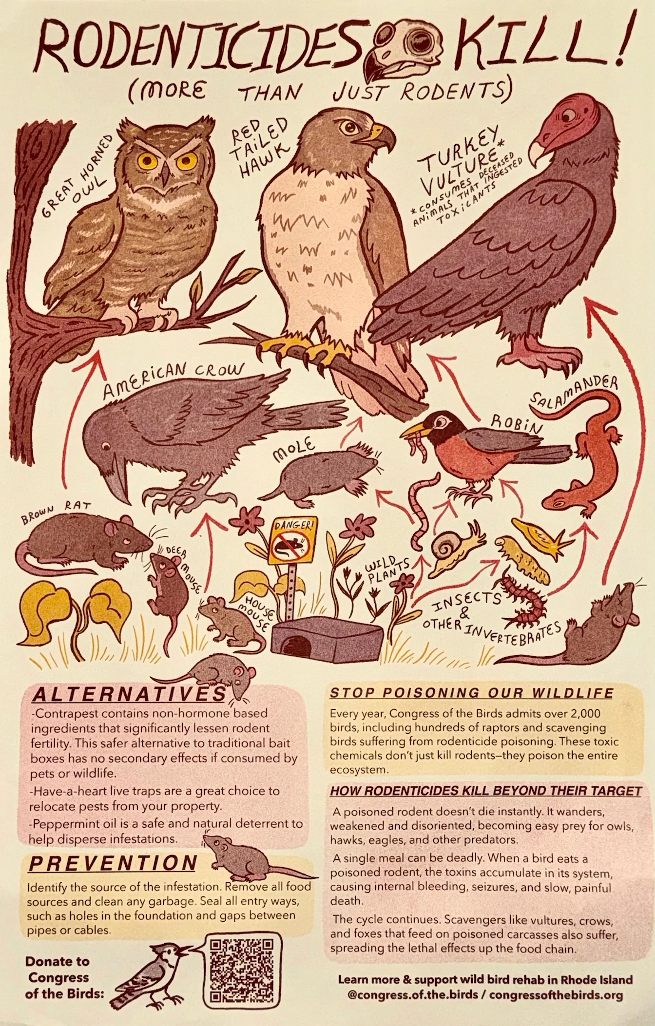 Anti-Rodenticide Campaign Sticker