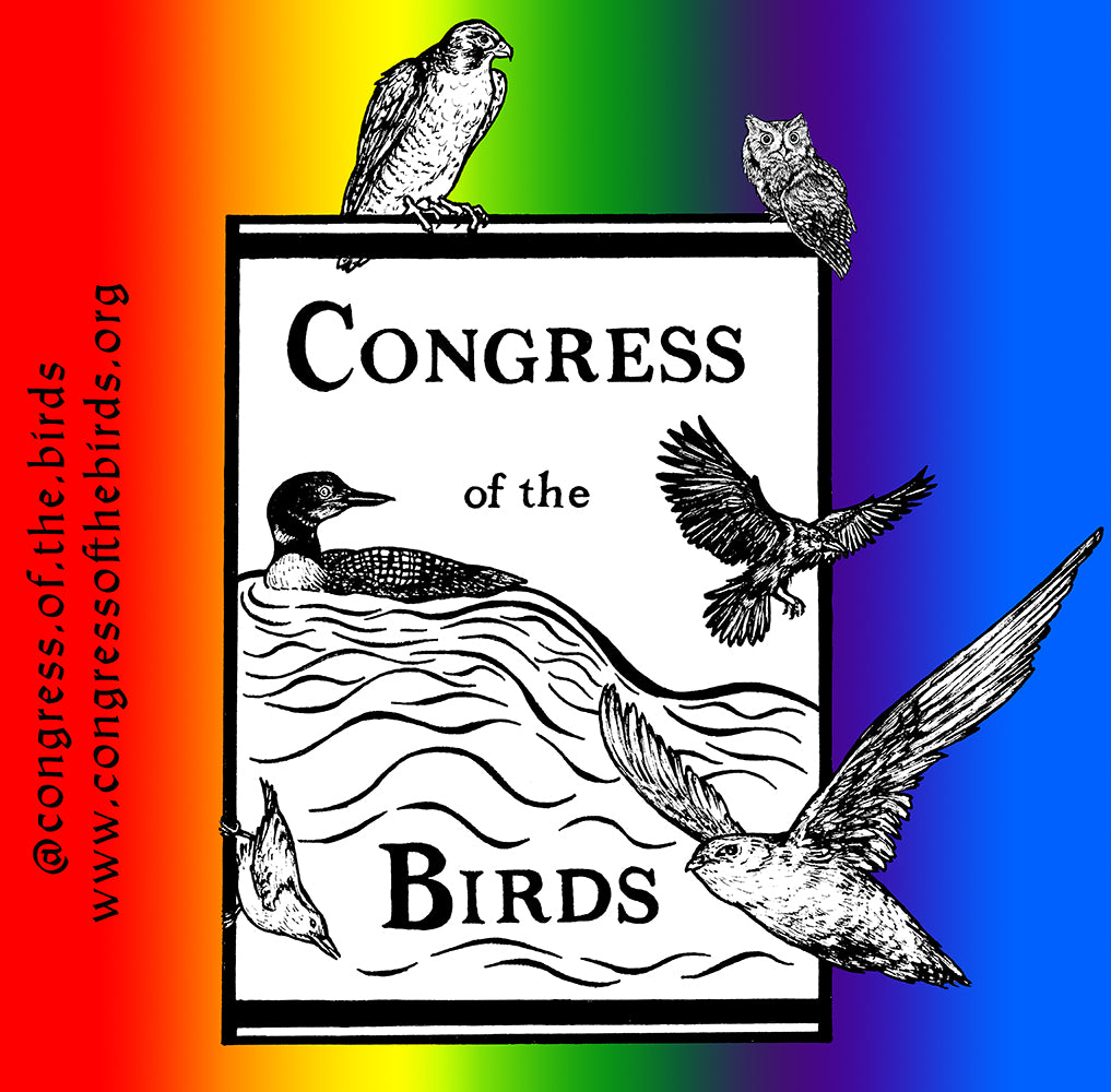 Congress of the Birds Pride Logo Sticker